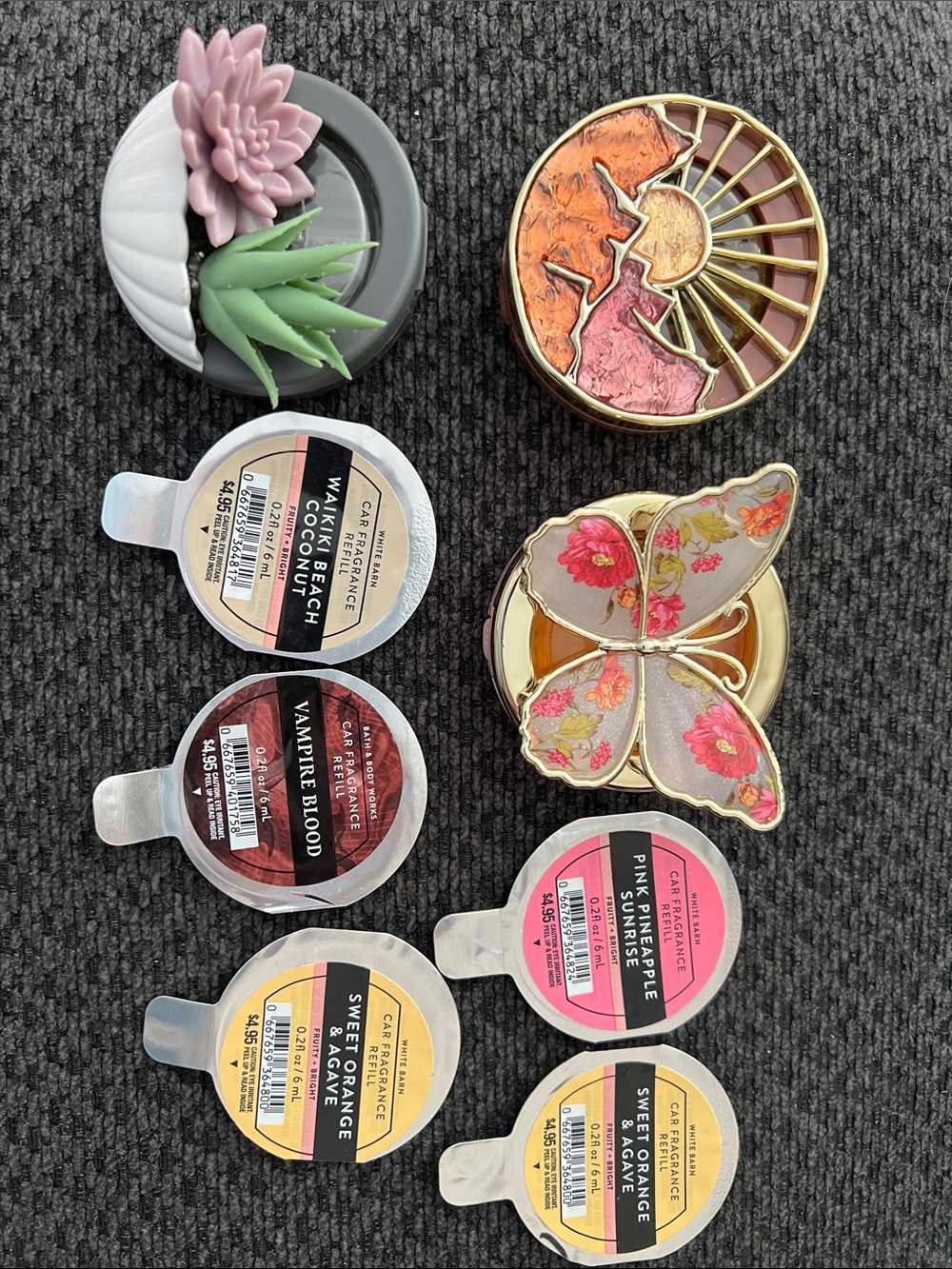 Bath & Body Works Car Clip Air Fresheners And Refills